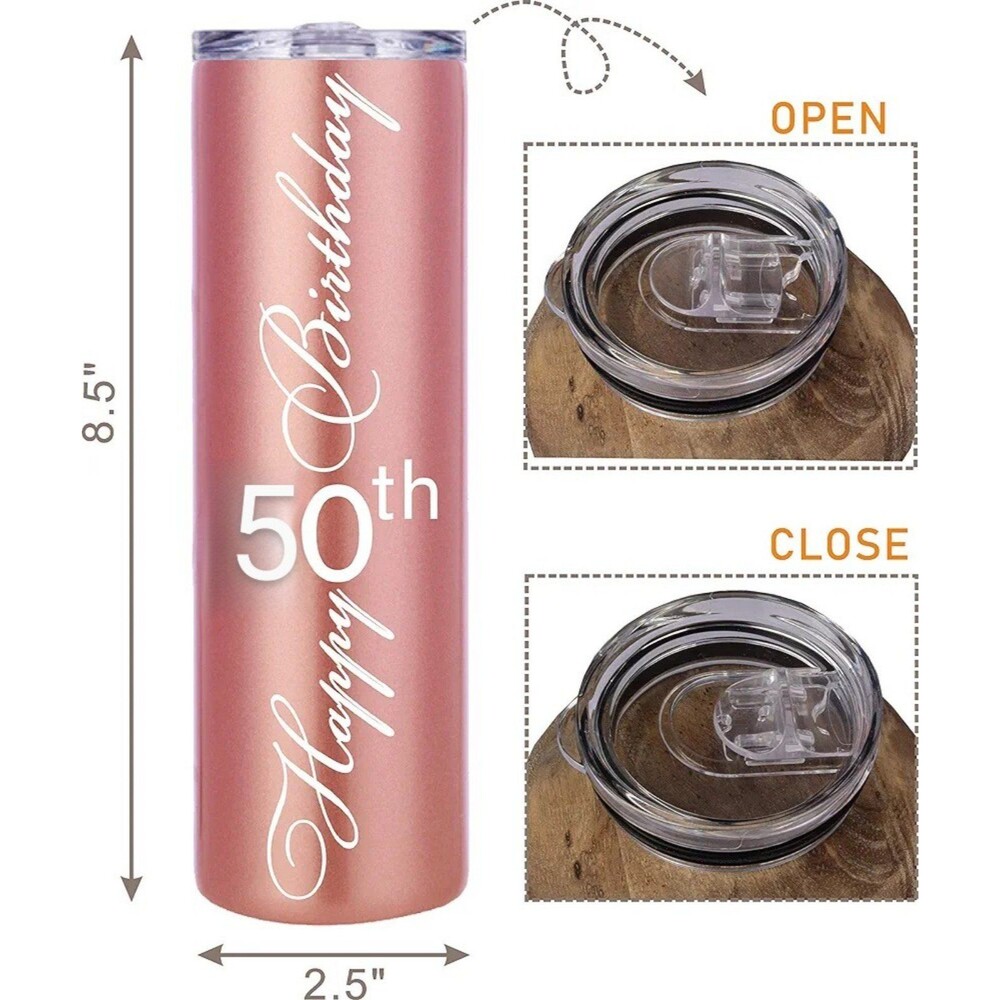 50th Birthday Tumbler NEW